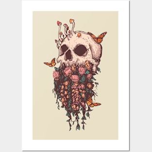 Elemental Skull Nature Posters and Art